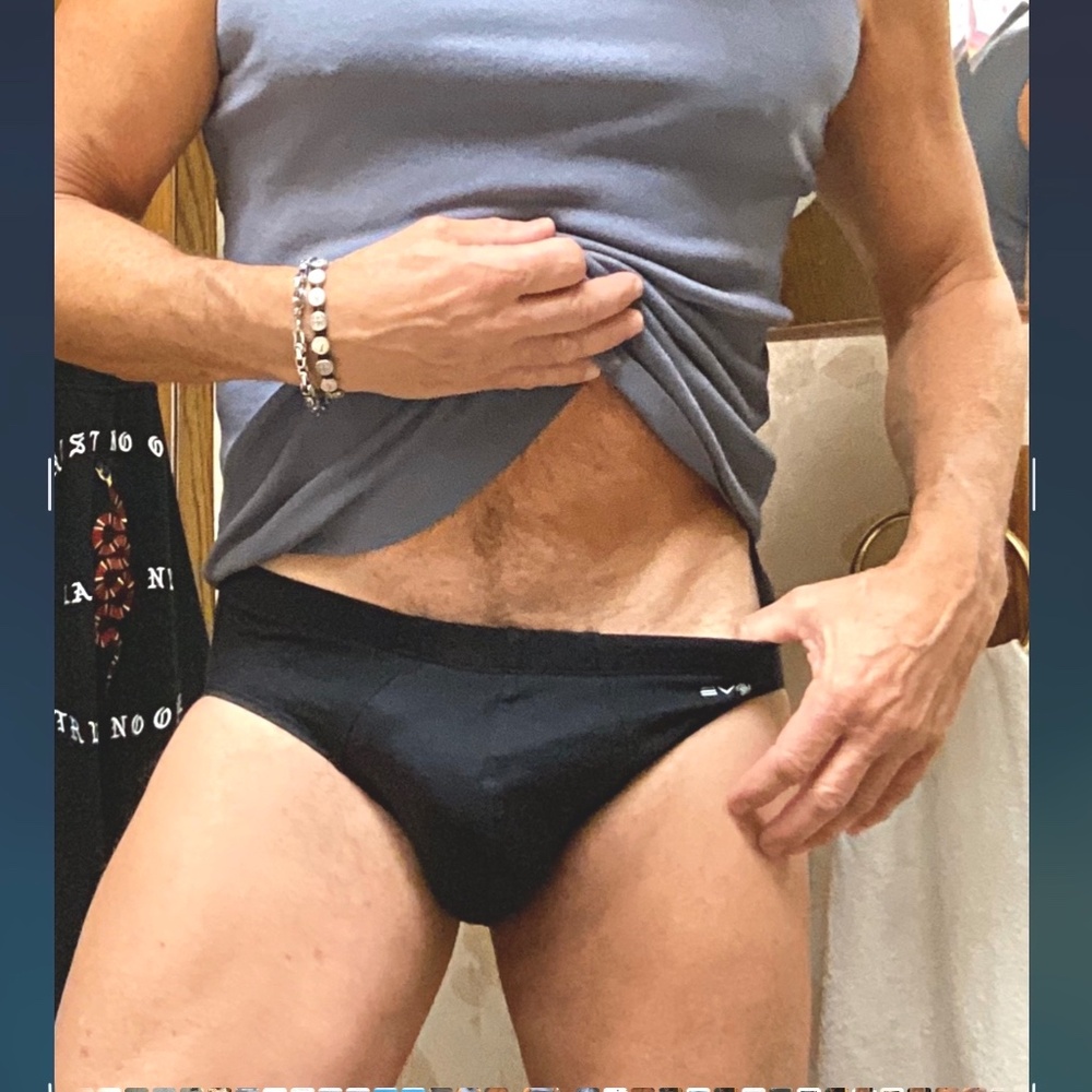 Evolve, vintage, black brief medium